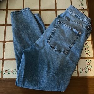 7 for all mankind high waist ankle skinny, size 34